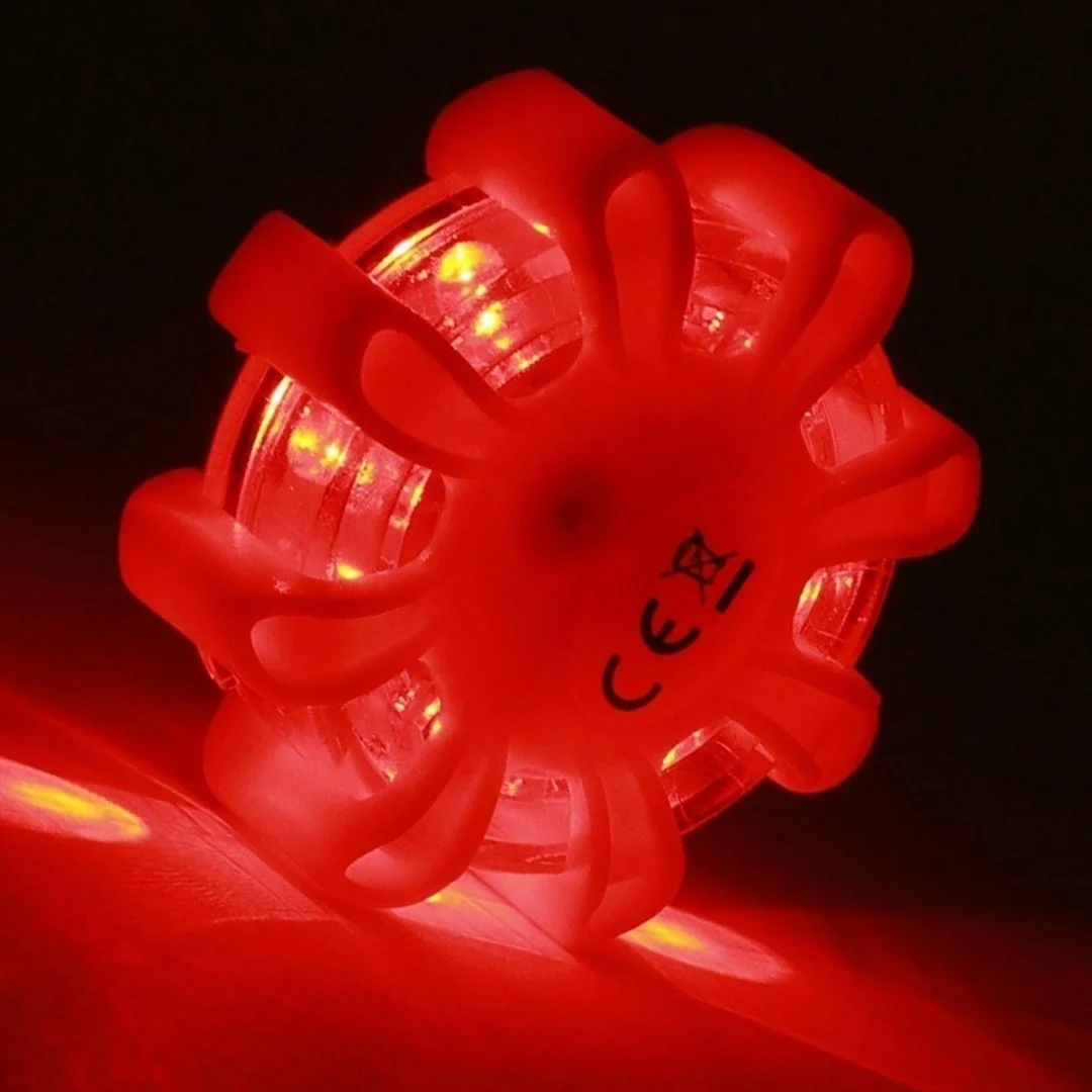 

1/3/4/6pcs Geoeon LED Emergency Car Lights Road Flares Warning Night Lights Roadside Disc Beacon Police Road Led Light