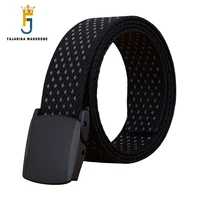 fajarina mens high quality plastic buckle belts man mens design fashion styles plaid dot good nylon 3 8cm width cbfj0083