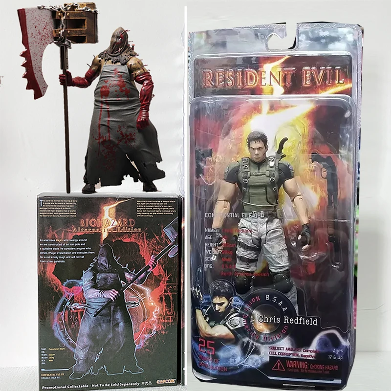 Фигурка NECA Криса Редфилда экшн фигурка биологической опасности Маджини игрушка