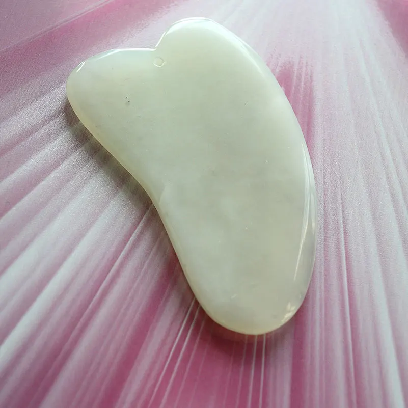 Jade Guasha Board Natural Stone Scraper GuaSha Tools For Face Neck Back Body Pressure Therapy | Красота и здоровье