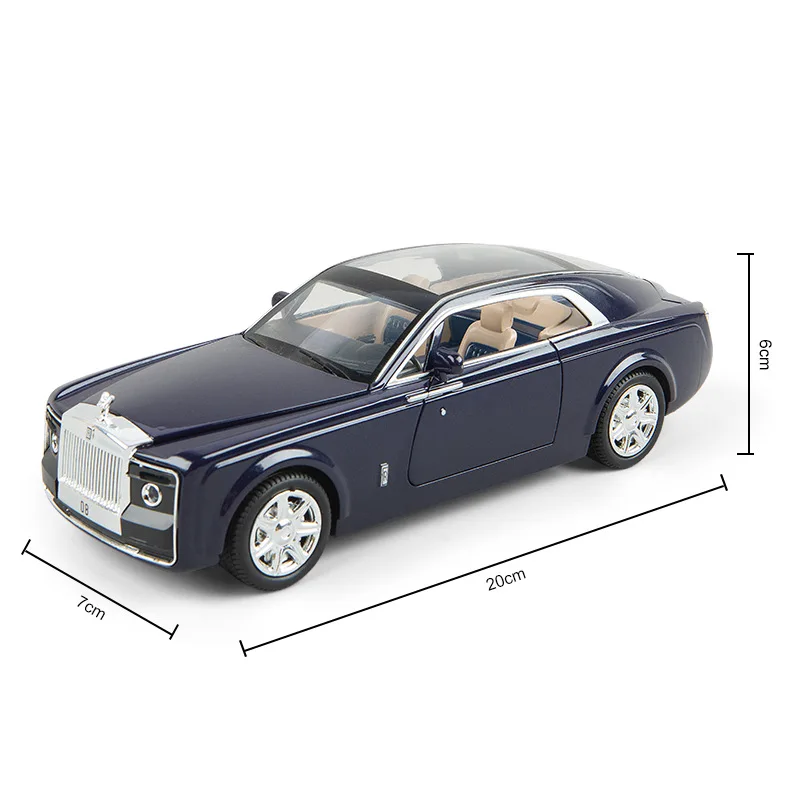 1:24 роскошная модель спортивного автомобиля из сплава с высокой имитацией Rolls-Royce