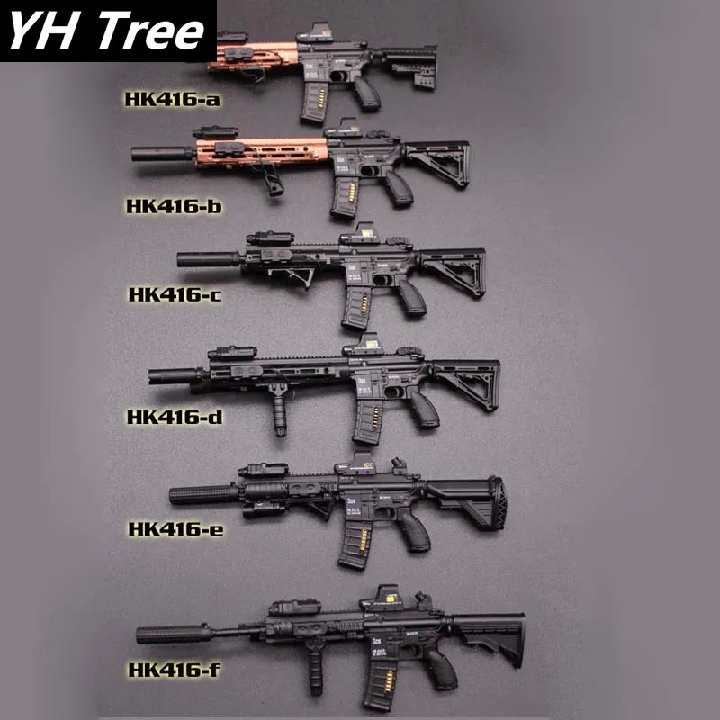 

1/6 Scale Mini HK416 Series M4 Series Rifle Gun Weapon Model Toys for 12" Action Figure Accessories Collections DIY