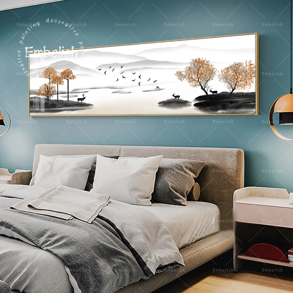 

1 Pieces Modern Landscape Pictures For Living Room HD Print Canvas Painting Mountains Sunrise Wall Posters Home Decor Artworks