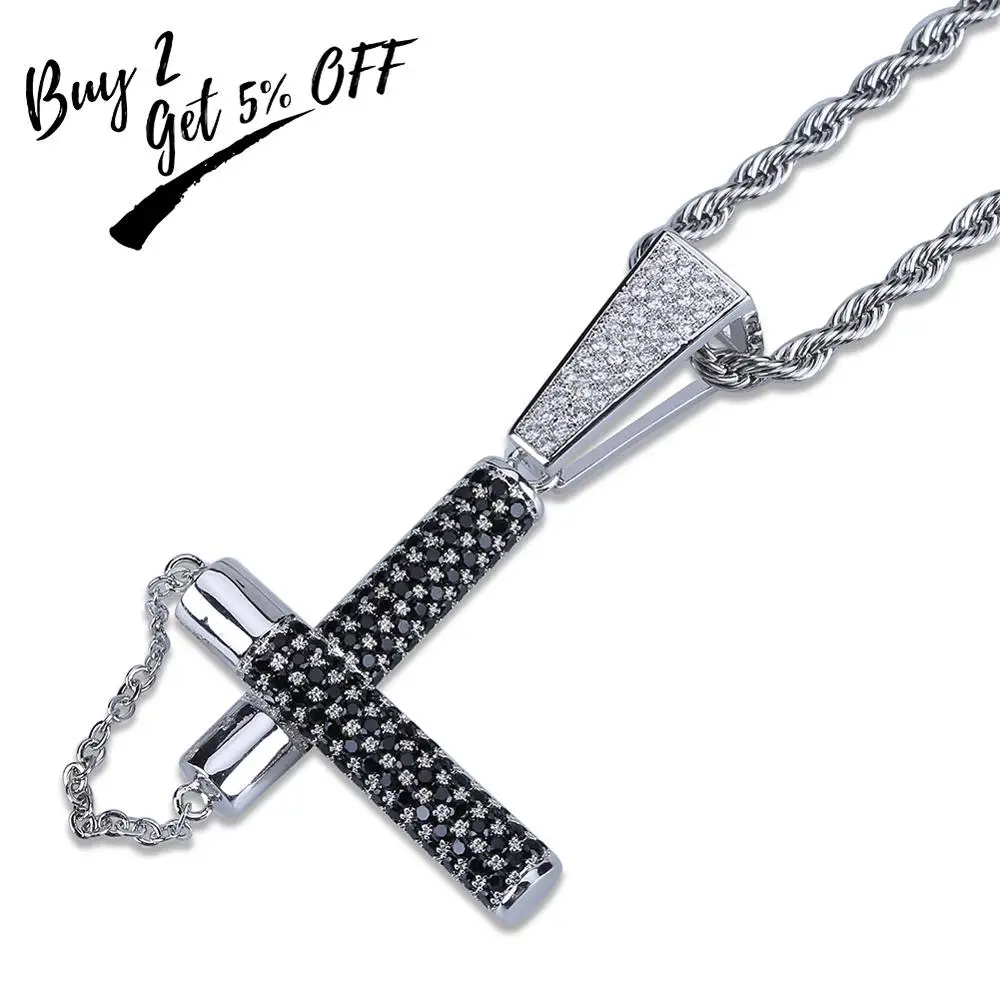 TOPGRILLZ HipHop медное ожерелье золотого и серебряного цвета с микро закрепкой AAA CZ Nunchaku