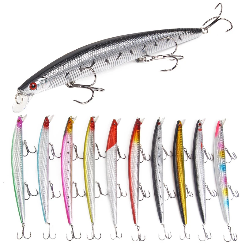 

1 Pcs Minnow 3D Eyes Hard Bait 18.5cm/23g Long-throwing Artificial Plastic Fake Bait for Sea Fishing Bass Fishing Lure Tackle