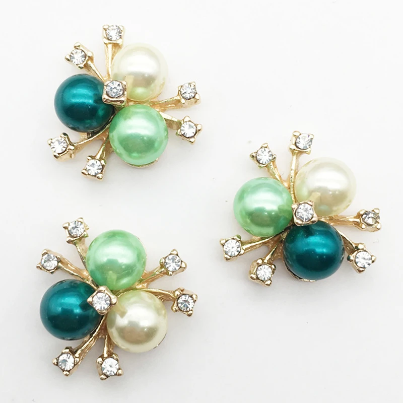 

10Pcs 20MM Rhinestone Button Creative Jewelry Accessories DIY Embellishment