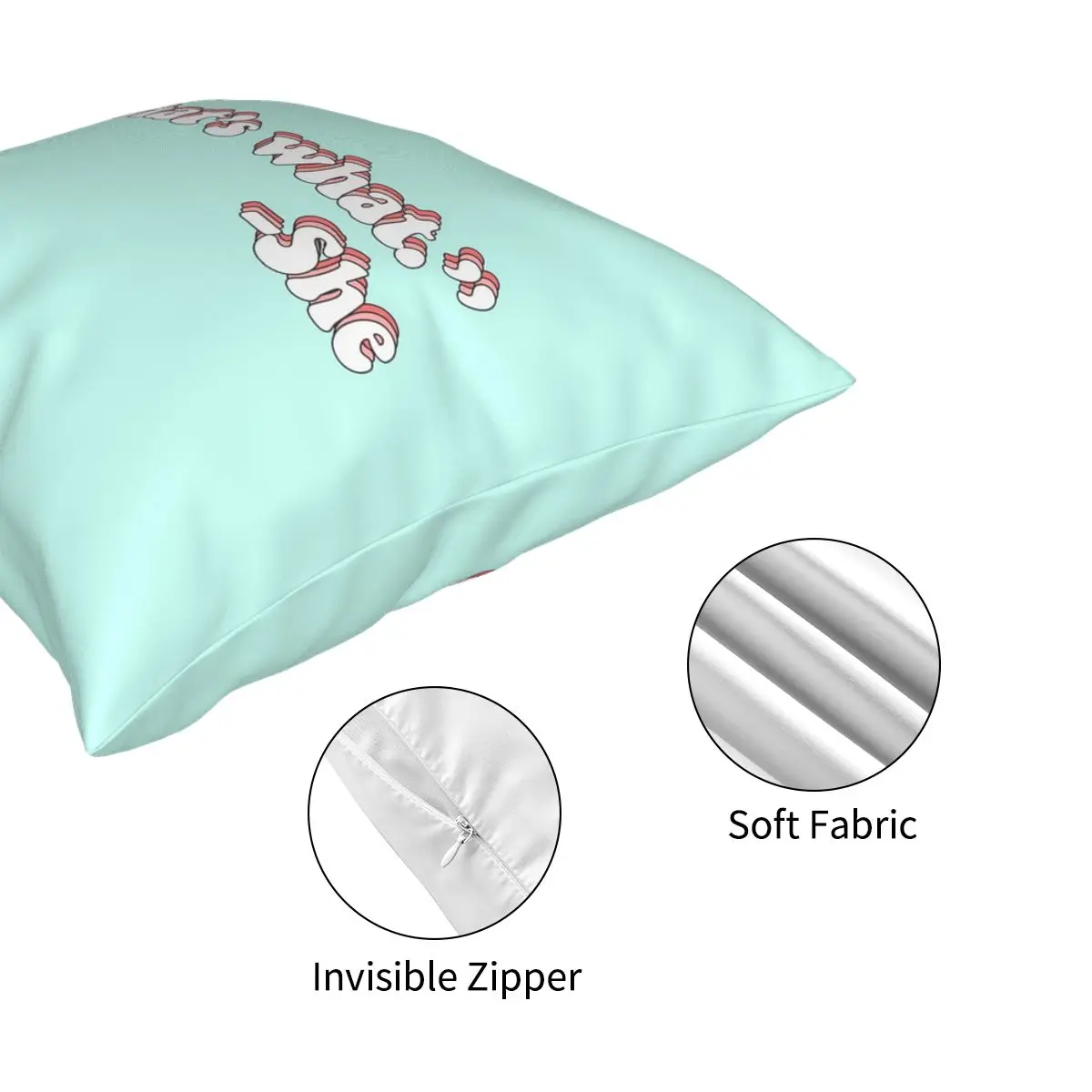 

That Is What She Said Square Pillowcase Polyester Pattern Zip Decor Pillow Case Car Cushion Cover
