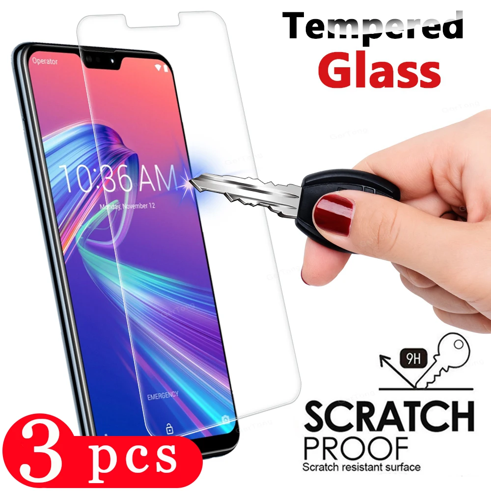 

3Pcs 9H phone screen protector for Asus Zenfone Max Pro M1 ZB601KL ZB602KL M2 ZB631KL tempered glass protective film on glass