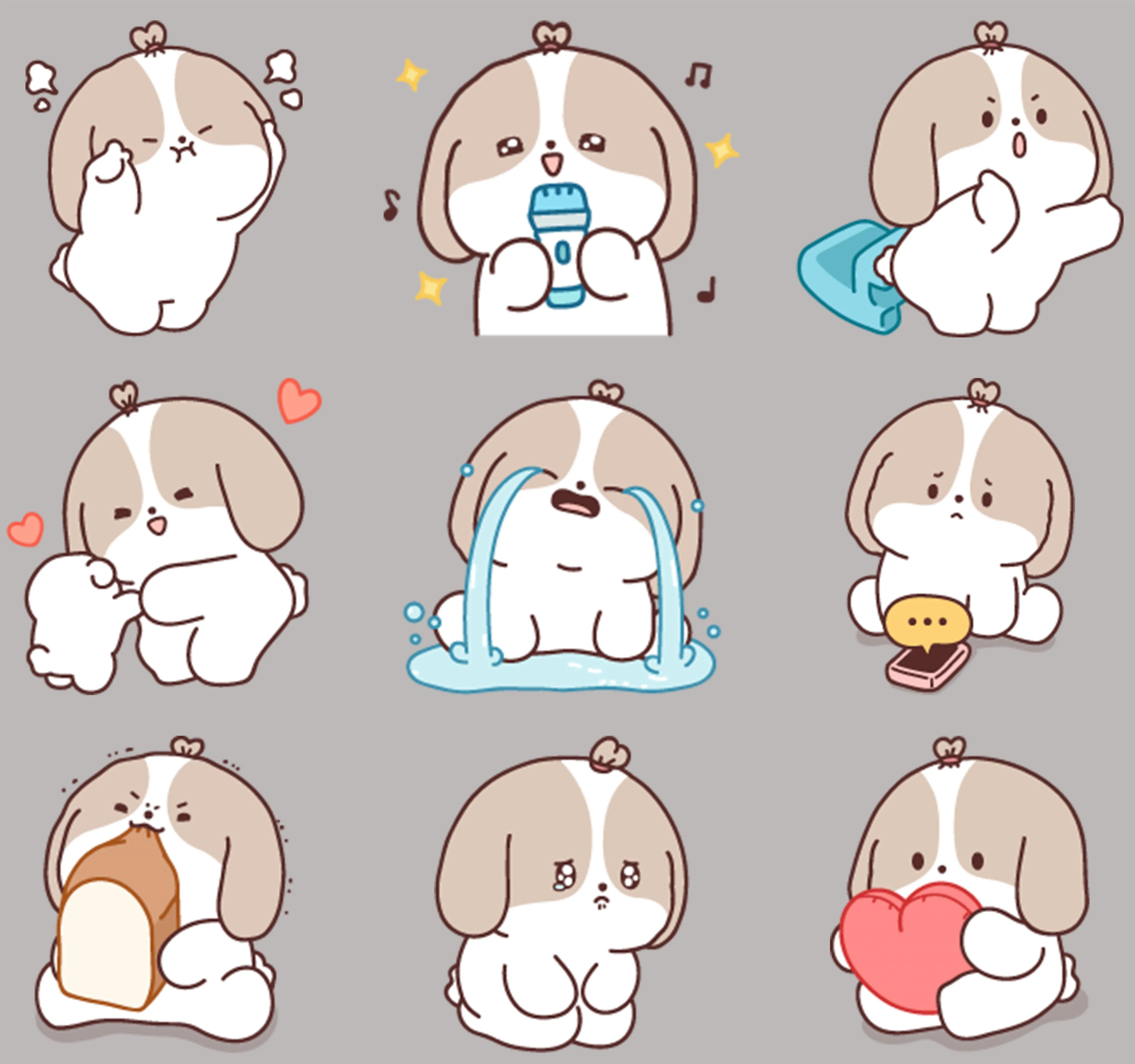 24 милые наклейки щенок/Изящные наклейки/декоративные наклейки/DIY Фотоальбом |