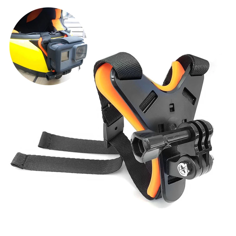 Мотоциклетный шлем передний подбородок кронштейн для Gopro Hero 7 6 5 SJCAM SJ8 SJ4000 Xiaoyi 4k