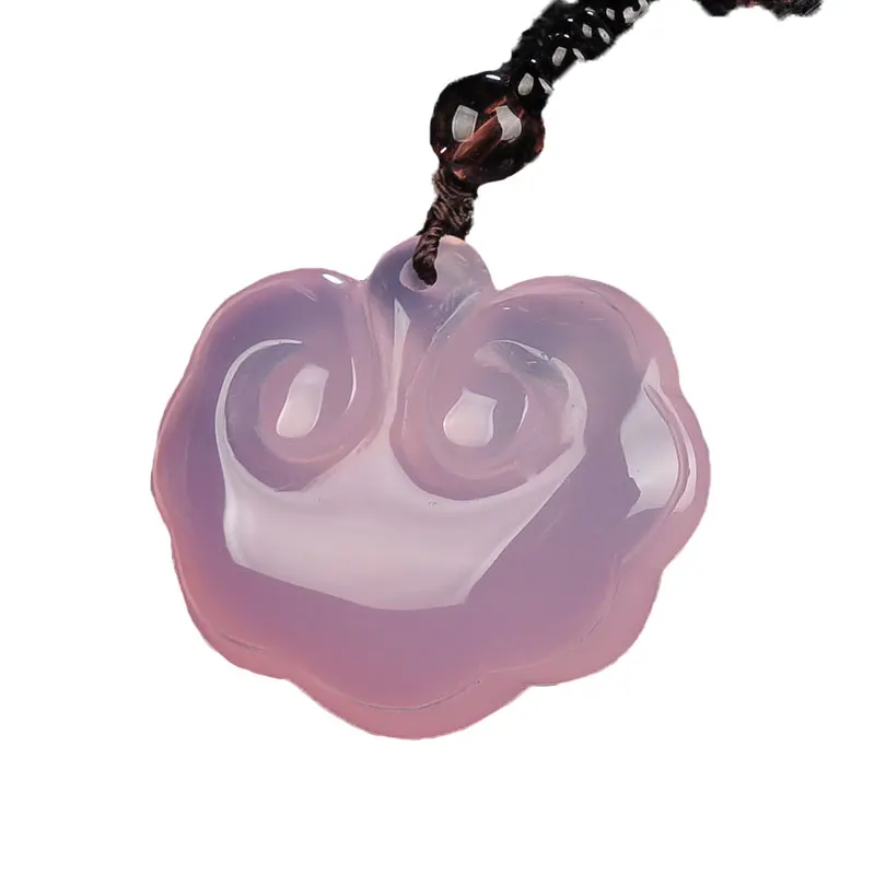 Женское ожерелье кулон халцедон агат цепочка для свитера бесплатная веревка