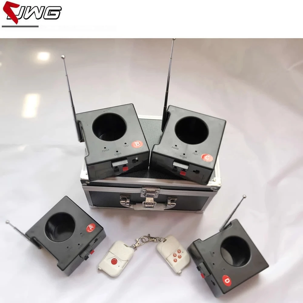 

Cold Firework Ignition Machine Wireless Remote Pyrotechnics 4 Cues Receiver Stage Equipment Fountain System 8 Base Firing