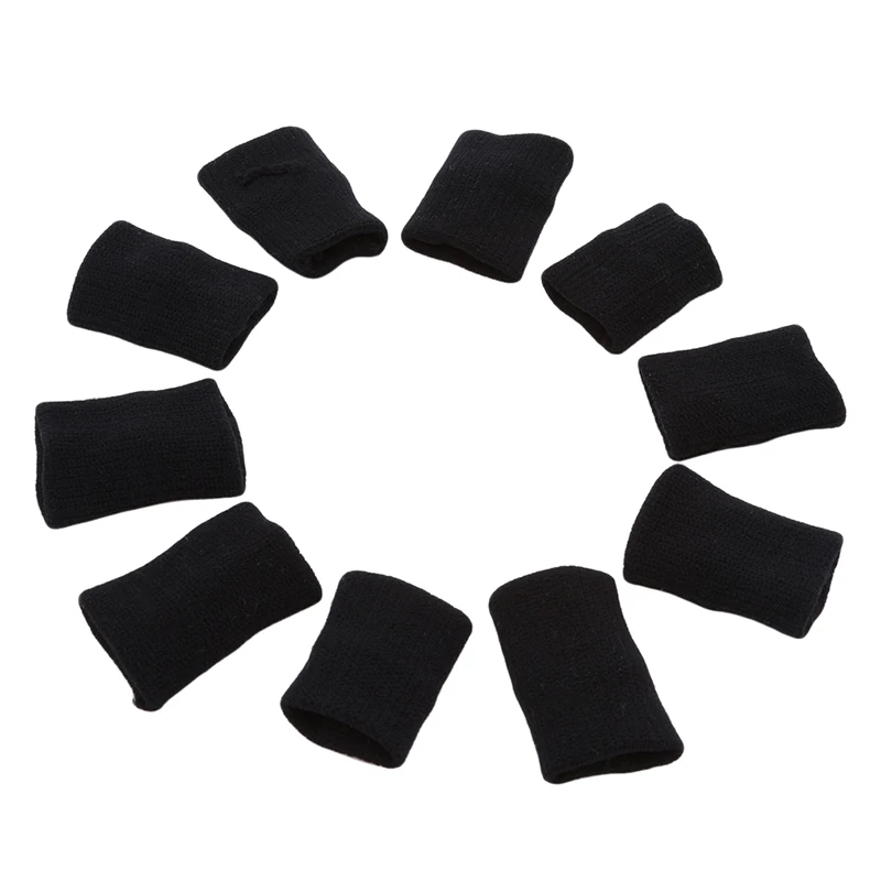 10 шт. эластичных спортивных пальчиковых рукавиц поддержки при артрите для защиты на открытом воздухе при игре в баскетбол и пляжный волейбол