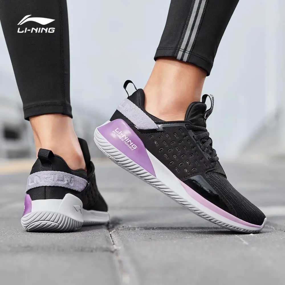 Li-Ning, женская обувь для бега с цветными зонами, дышащая, ноская, светильник, спортивная обувь, кроссовки ARHN096 SOND18