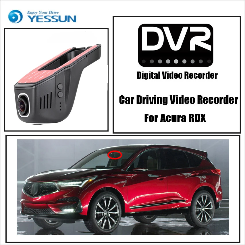 

Видеорегистратор YESSUN для автомобиля Acura RDX, управление через приложение, Wi-Fi, FHD 1080P