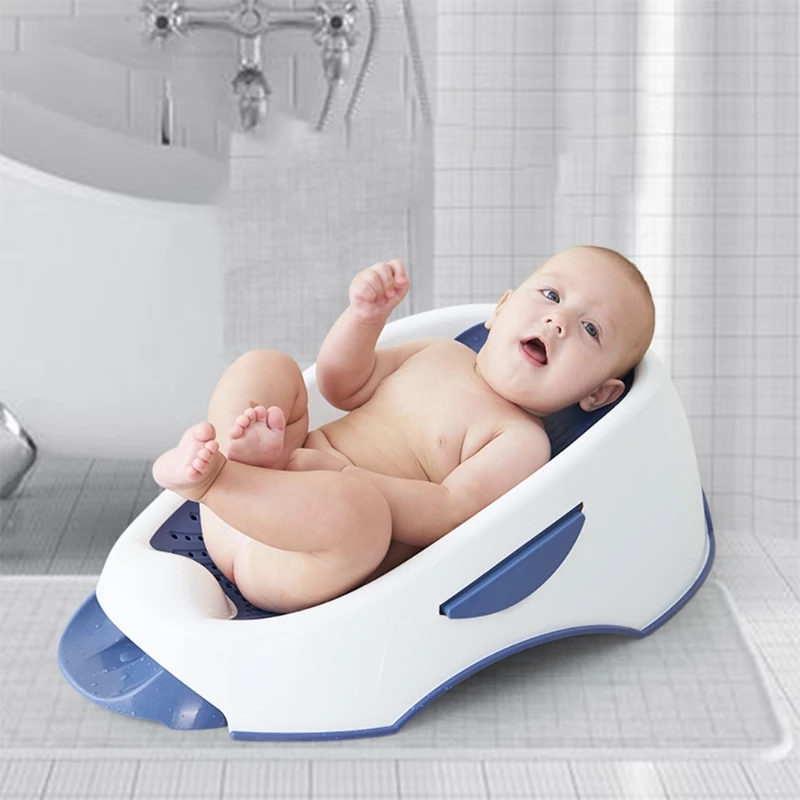 4XBC Baby Bath Support Tub Newborn Bathtub Lying Bracket Bath Mat Non-Slip Bathing Stand