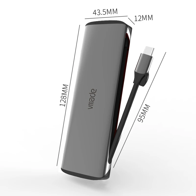 

Vmade Type-C HUB Multi Function Docking Station 7 in 1 Notebook Expansion Dock HUB PD Charging
