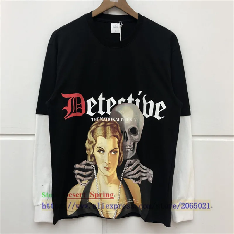 С длинными рукавами футболка с цифровой прямой печатью для мужчин и женщин