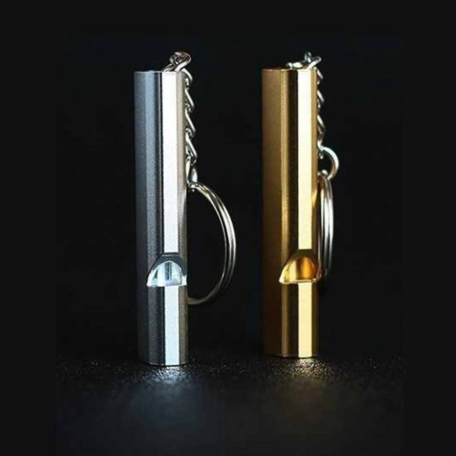 

2PCS Emergency/Survival Whistles on Keychain - Easy to Blow And Ultra Loud,