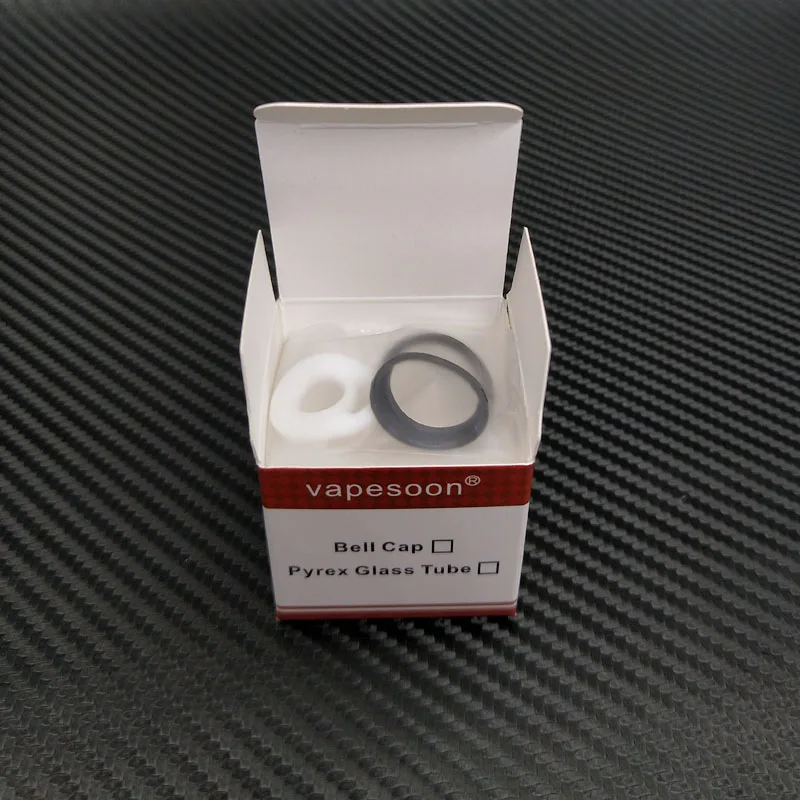 

4 Sets VapeSoon Replacement Extend Glass Tube With Seal O Ring For TFV8 6ML TANK Bubble Glass Tube Retail Package