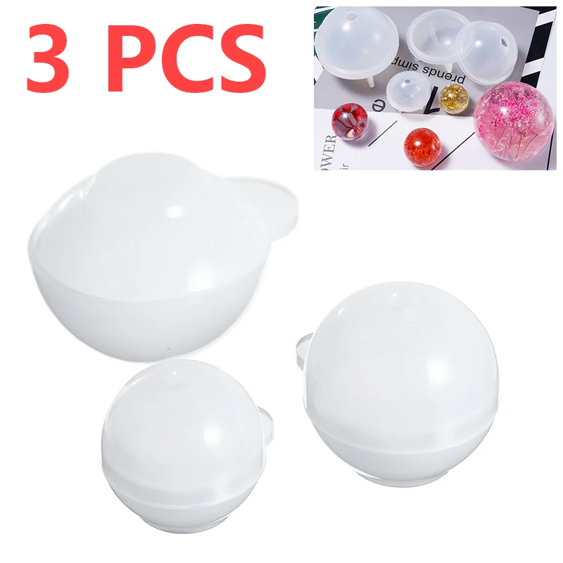 Комплект из 3 предметов сделай сам хрустальной эпоксидной шариков льда 20/25/30 мм УФ