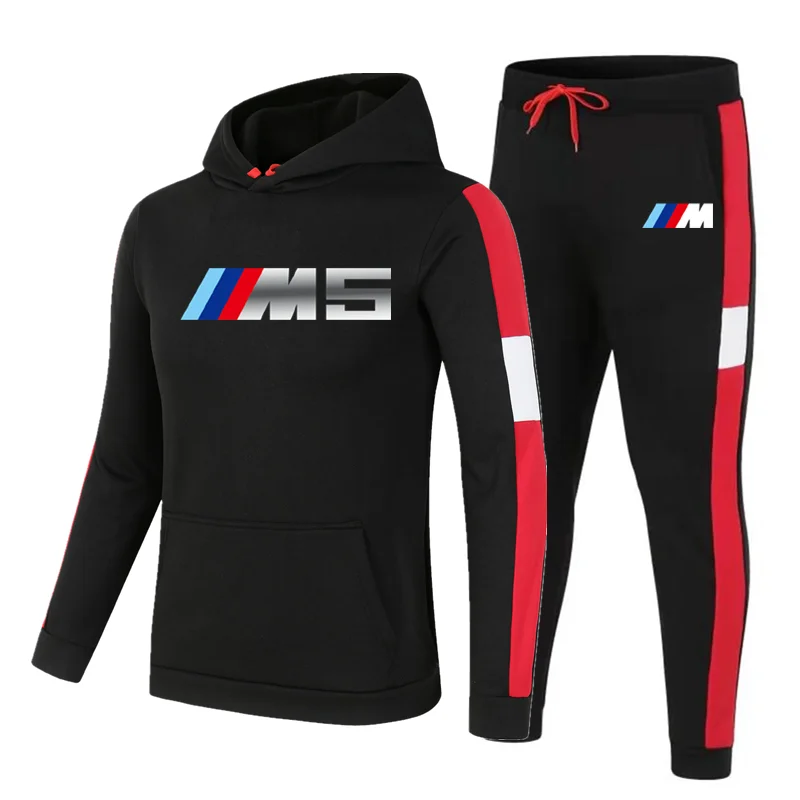 

2-piece sportswear men's hooded sweatshirt + pants pullover hooded sportswear suit air layer casual men's clothes size M-3XL