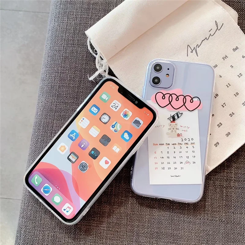 Дата календаря карты 2020 чехол для 11Pro iPhone 11 Pro Xs Max Xr X 6 6S 7 8 Plus Милая художественная