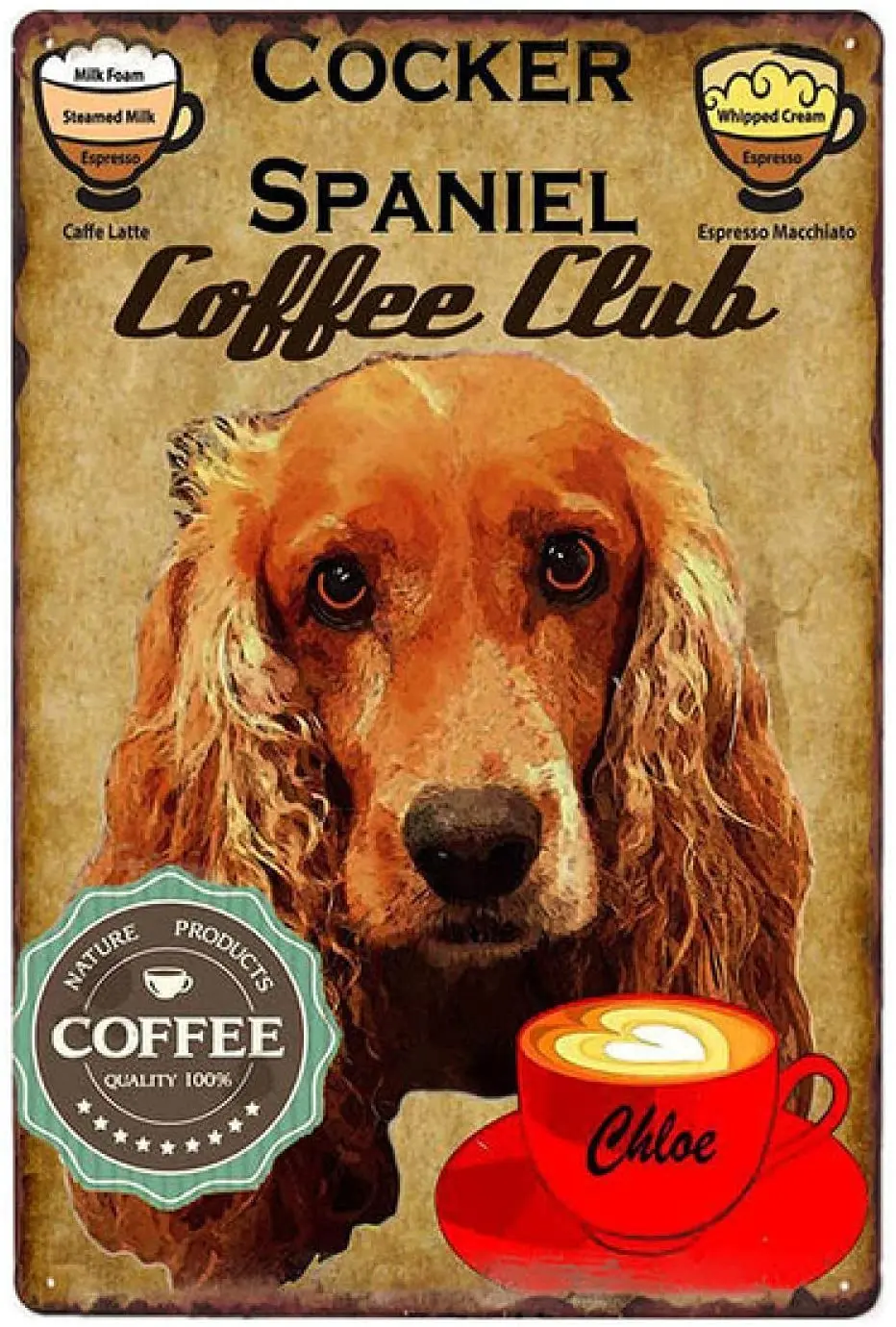 

Numerous Dog Breeds Tin Signs Metal Vintage Cafe Bar Pub Decoration Wall Poster Iron Painting