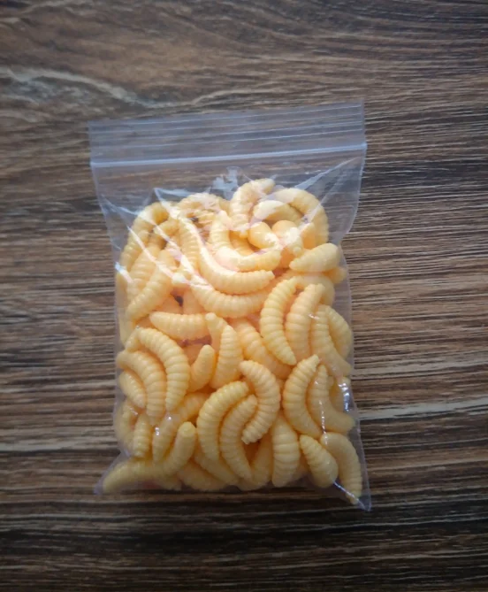 100 шт. приманка личинка для рыбалки грубая желтая хлебная жучка червяки приманки