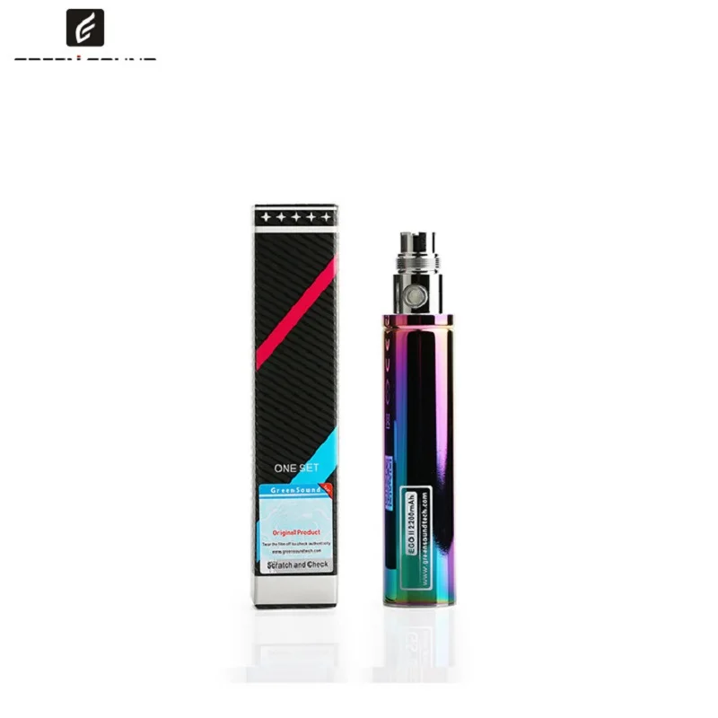 Новый GS EGO II Аккумулятор 2200 мАч электронные сигареты обновленный эго аккумулятор