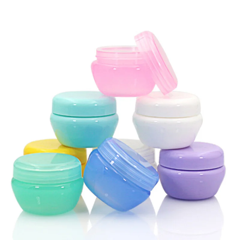 

mushroom Refillable Bottles Travel Face Cream/Lotion/Cosmetic Container Plastic Empty Makeup Jar Pot