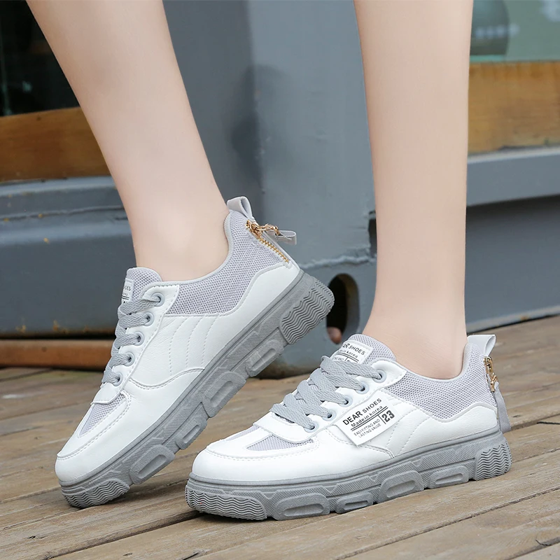Белая обувь женские кроссовки женская повседневная Zapatos De Mujer сезон весна дышащая