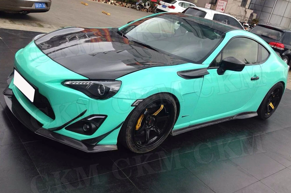 Боковые юбки переднего бампера из углеродного волокна для Toyota GT86 Subaru BRZ J Style 2014 2015