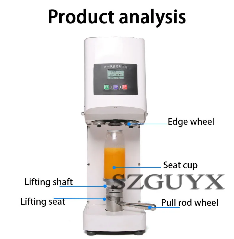Commercial stainless steel Cans Cup sealing machine Sealer Store drink Intelligent automatic sealing machine