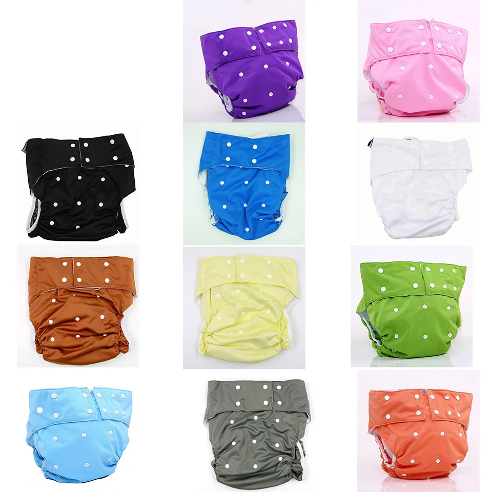 

Adult Cloth Diaper Nappy Urinar Incontinence Pocket Reusable Urinary Washable Absorbent Pad Insert Hook and Loop For diaper love