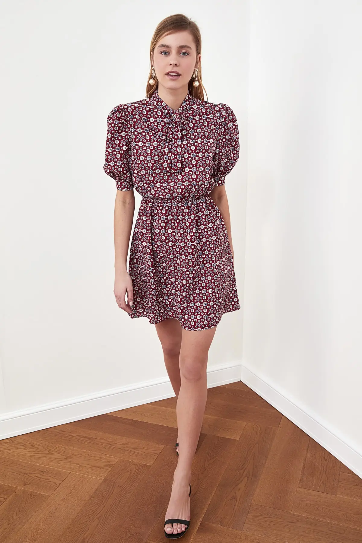 Платье с узором Trendyol TWOSS20EL0232|Женские платья| |