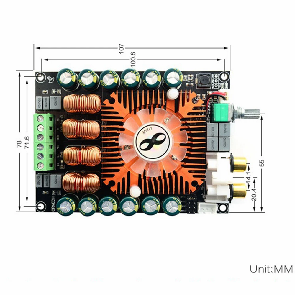 TDA7498E плата цифрового усилителя мощности высокой 2 0 Hi-Fi стерео 160 Вт * Поддержка