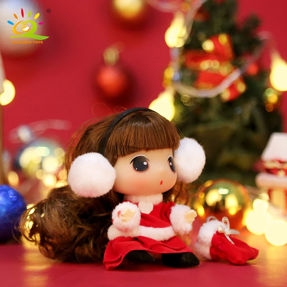 HUIQIBAO игрушки 9 см кукла Ddung Рождество запутанные куклы одеваются BJD брелок для девушек Подвеска детская игрушка подарок на день рождения