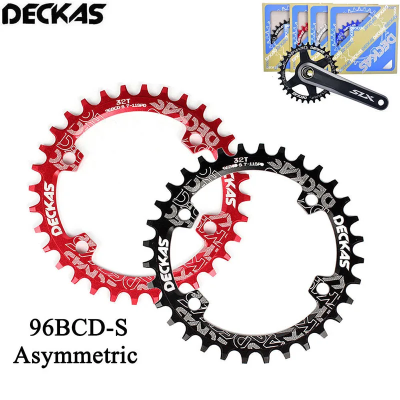 DECKAS узкая широкая цепь 96BCD-S сеть MTB кольцо дорожный велосипед круглый Овальный шатун горный велосипед 32-38T Fit SHIMANO XTR, XT, SLX