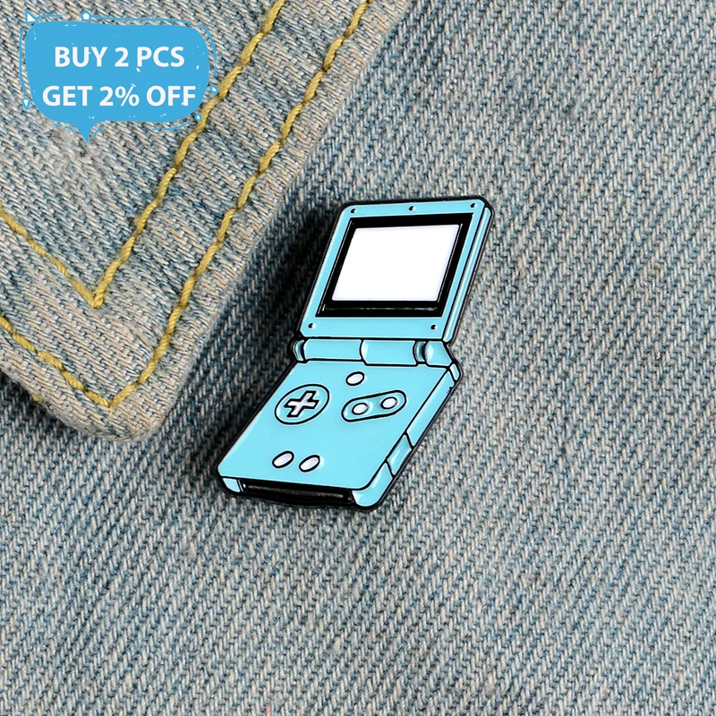 80s 90s Retro Handheld Game player Arcade machine Gamepad Enamel Brooches Lapel pin For backpack bags badge Gifts | Украшения и