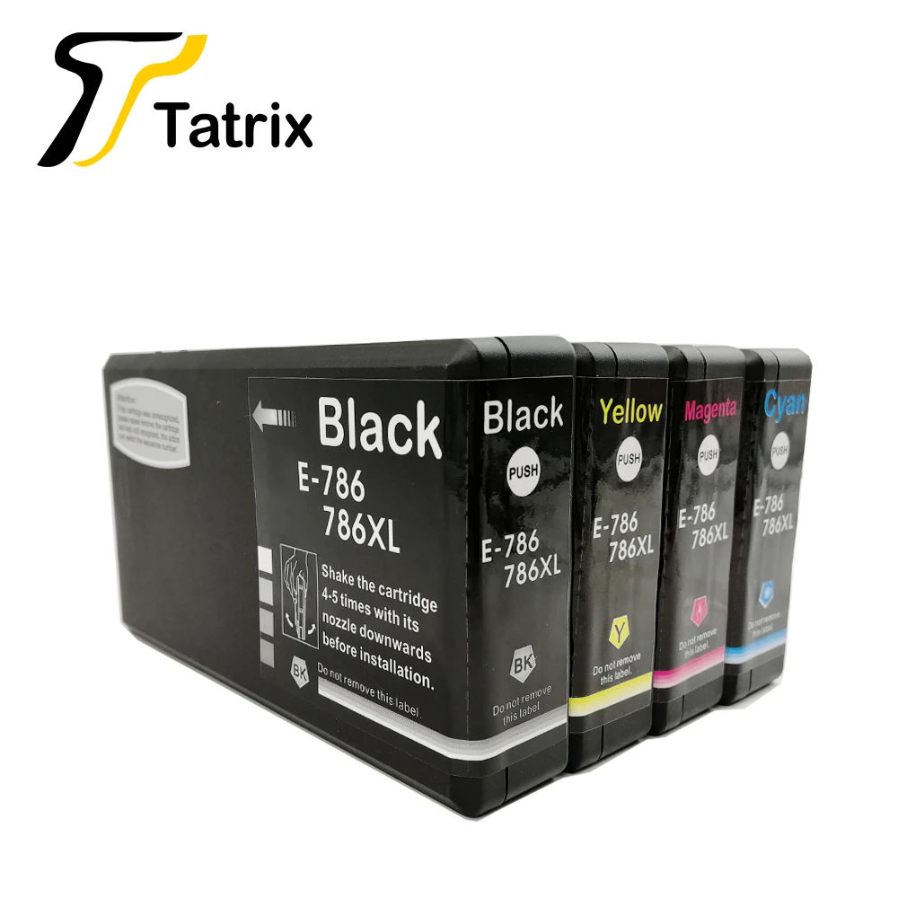 Чернильный картридж Tatrix T786 T7861 T786XL совместимый для струйного принтера Epson WorkForce Pro