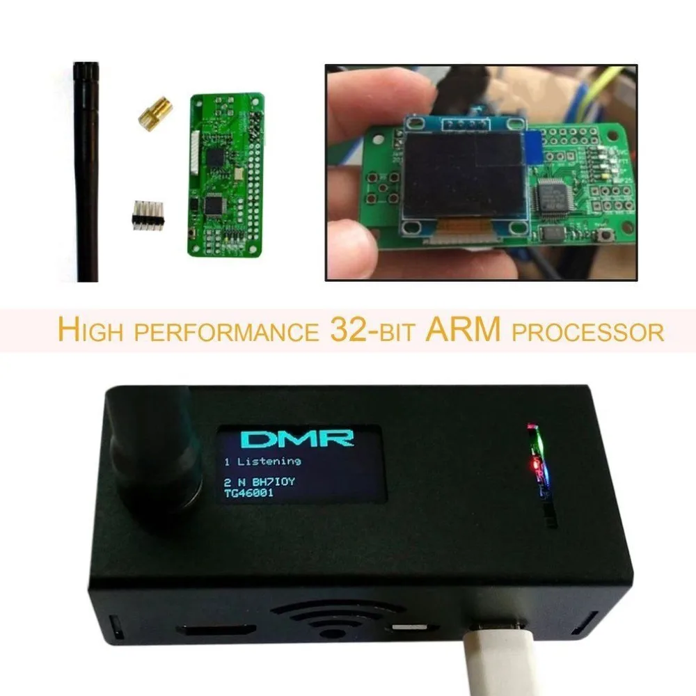 2019 Новый Собранный MMDVM Hotspot поддержка P25 DMR YSF + 16G TF карта Raspberry pi OLED точка доступа|radio