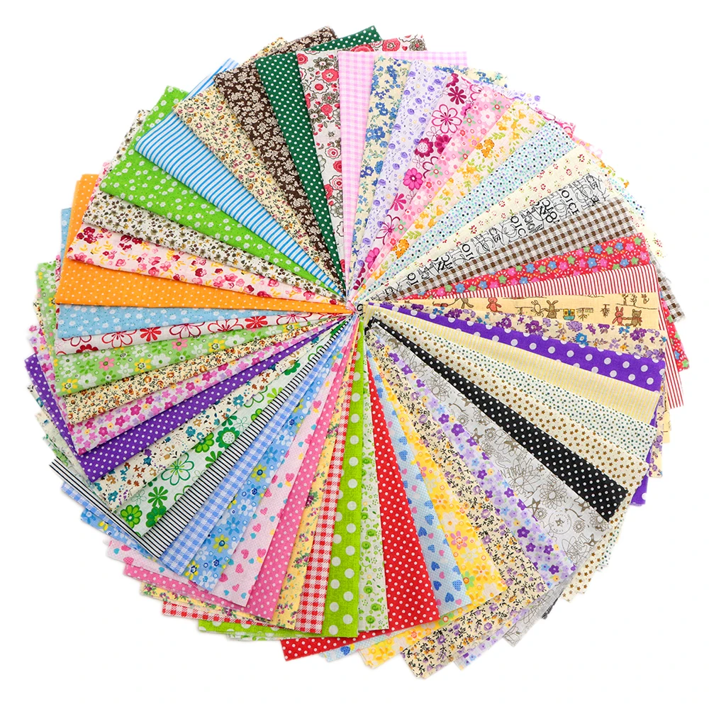 

David accessories25*25CM 50pcs/set Patchwork Printed Floral Cotton Fabric Set for Tissue Kids Home Textile for Craft ,c10896