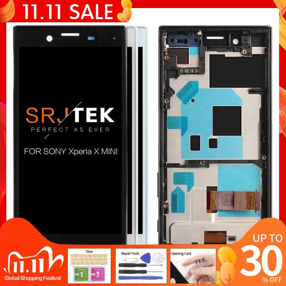Оригинальный 4 6 &quotЖК дисплей для SONY Xperia X Compact ЖК дигитайзер сенсорного экрана с