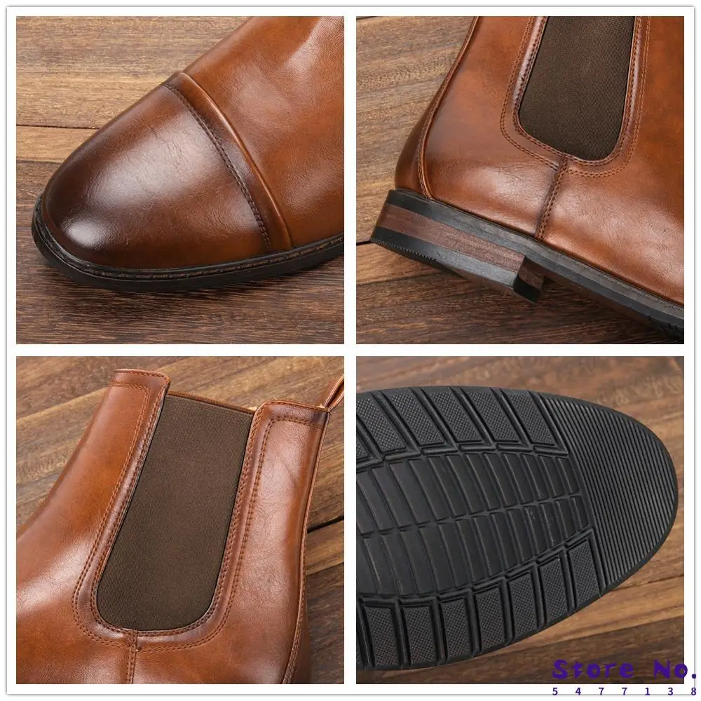 

40~46 Ankle boots 2020 fashion comfortable leather Men Chelsea boots #KD5246C3