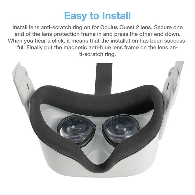 

for Oculus Quest 2 VR Glasses Magnetic Eyeglass Anti-Blue Lens Frame Clip Lens Protection VR Accessories