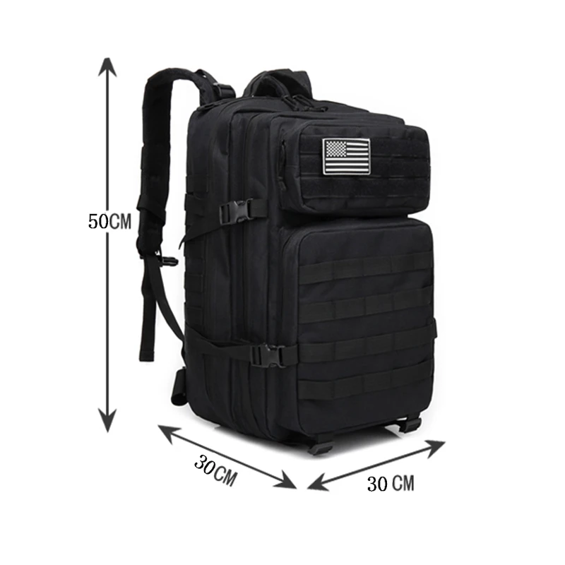 Туристический Камуфляжный Рюкзак Большой Вместительный Тактический ранец 45 л