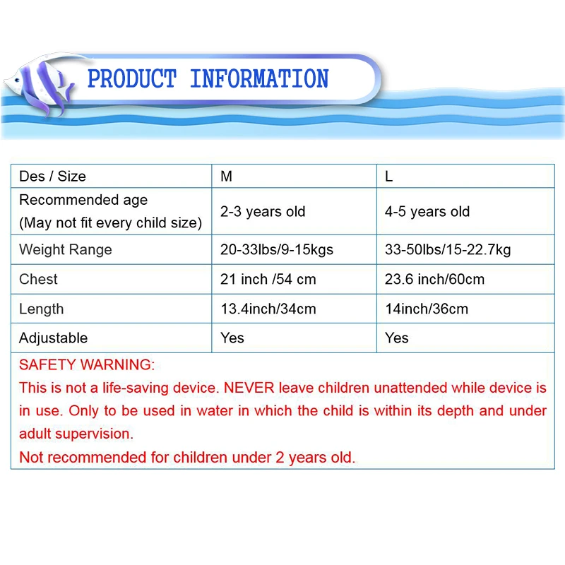 Erapinky Синяя Акула для мальчиков ясельного возраста спасательный жилет