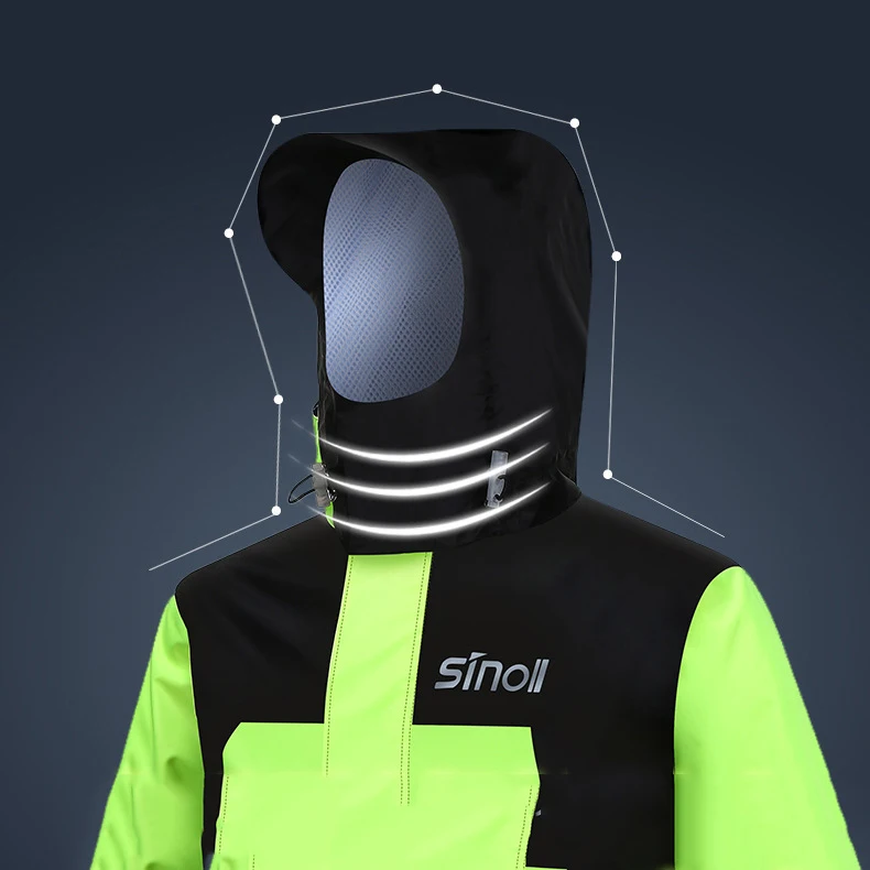 SINOLL водонепроницаемый дождевик + мотоциклетный дождевой костюм мотоциклетная
