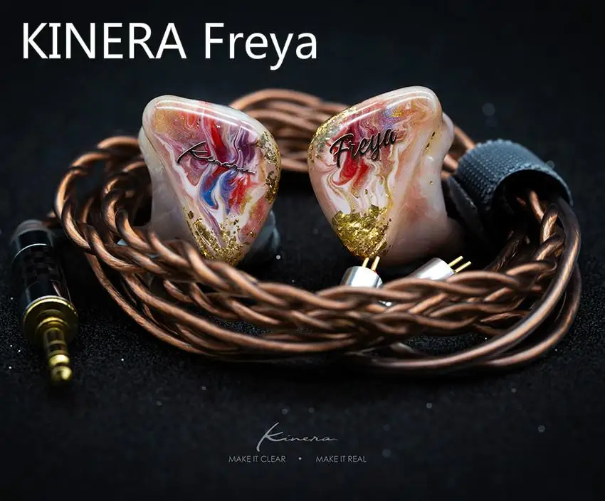 KINERA Freya 3BA + 1DD гибридные наушники с ручной росписью в ухо HIFI DJ монитор аудиофил